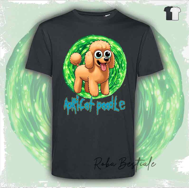 T-Shirt RICK & MORTY - BARBONE Albicocca - Bianca o Nera - dalla XS alla 5XL