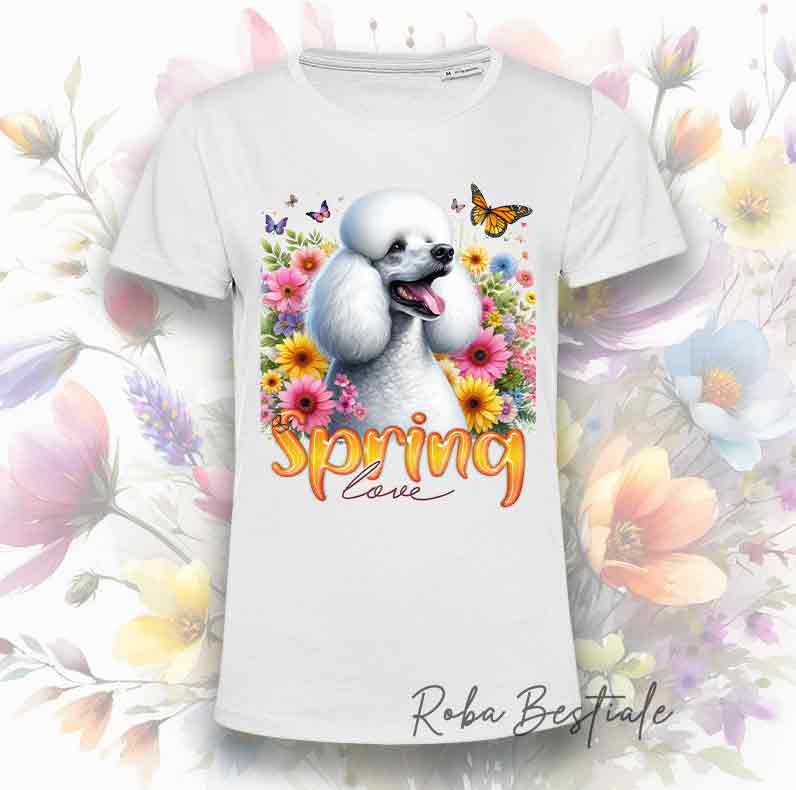 T-Shirt SPRING LOVE - BARBONE Bianco