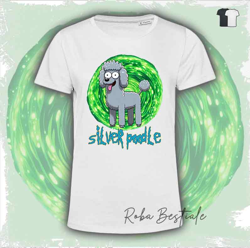 T-Shirt RICK & MORTY - BARBONE Silver - Bianca o Nera - dalla XS alla 5XL