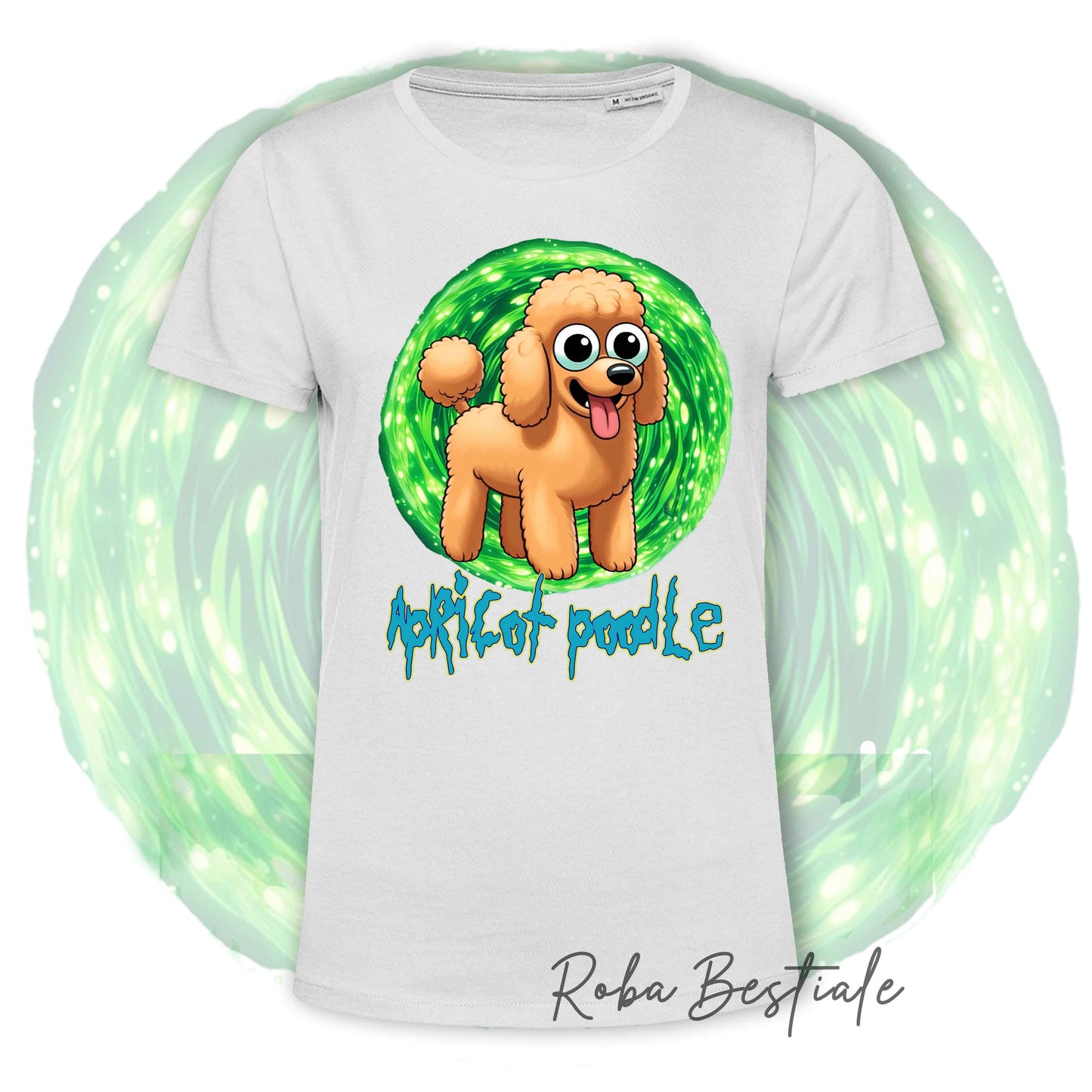 RICK & MORTY T-Shirt - Apricot POODLE - White or Black - XS to 5XL