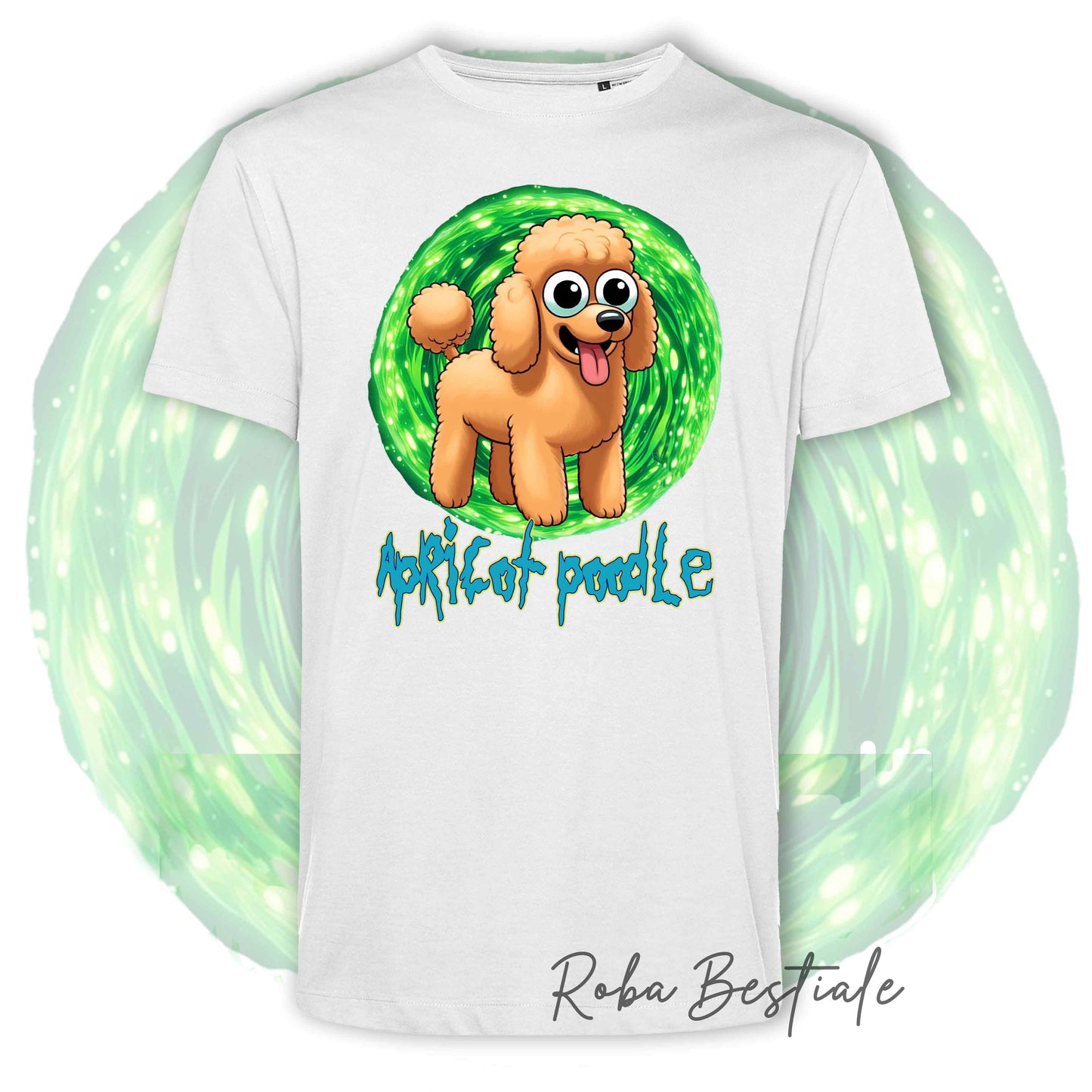 RICK & MORTY T-Shirt - Apricot POODLE - White or Black - XS to 5XL