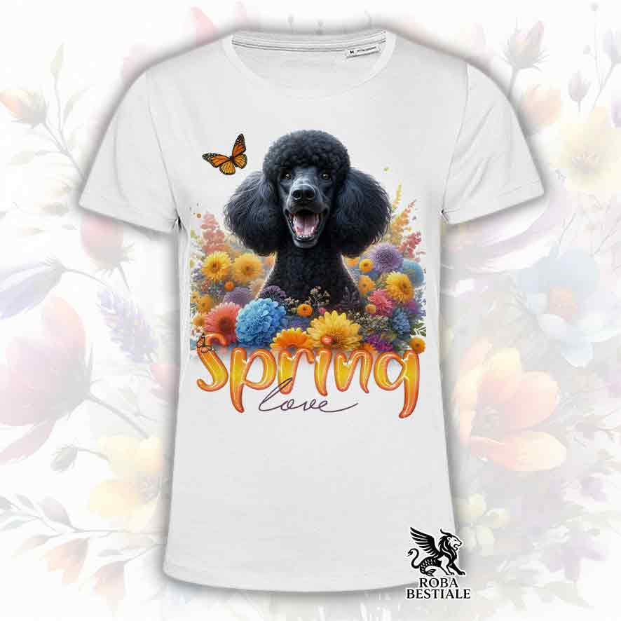 T-Shirt SPRING LOVE - BARBONE Grande Mole Nero - Bianca o Beige, da Uomo o da Donna - dalla XS alla 5XL