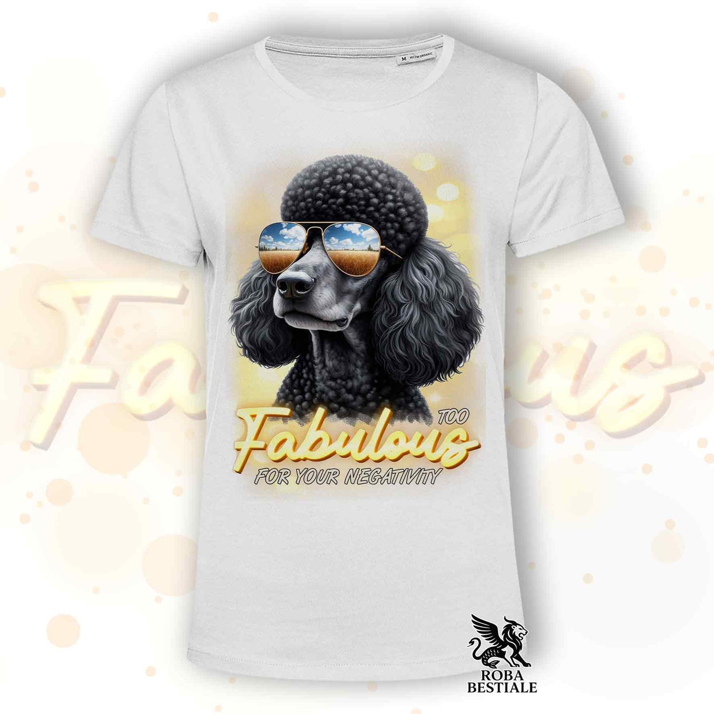 TOO FABULOUS T-Shirt - Big Black Mole POOD - White, Men or Women - XS to 5XL