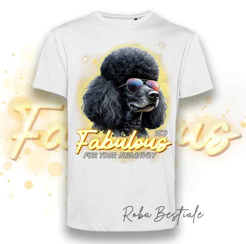 T-Shirt UOMO - TOO FABULOUS - BARBONE Nero