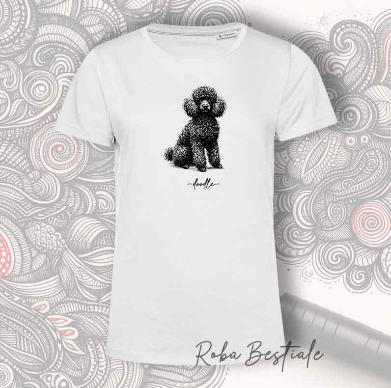 T-Shirt DOODLE - BARBONE Nero