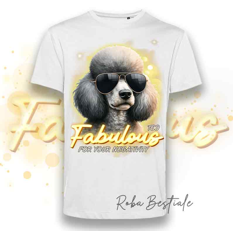 T-Shirt TOO FABULOUS - BARBONE Silver