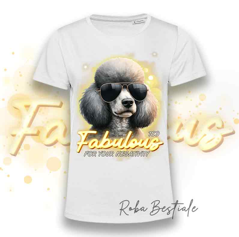 T-Shirt TOO FABULOUS - BARBONE Silver