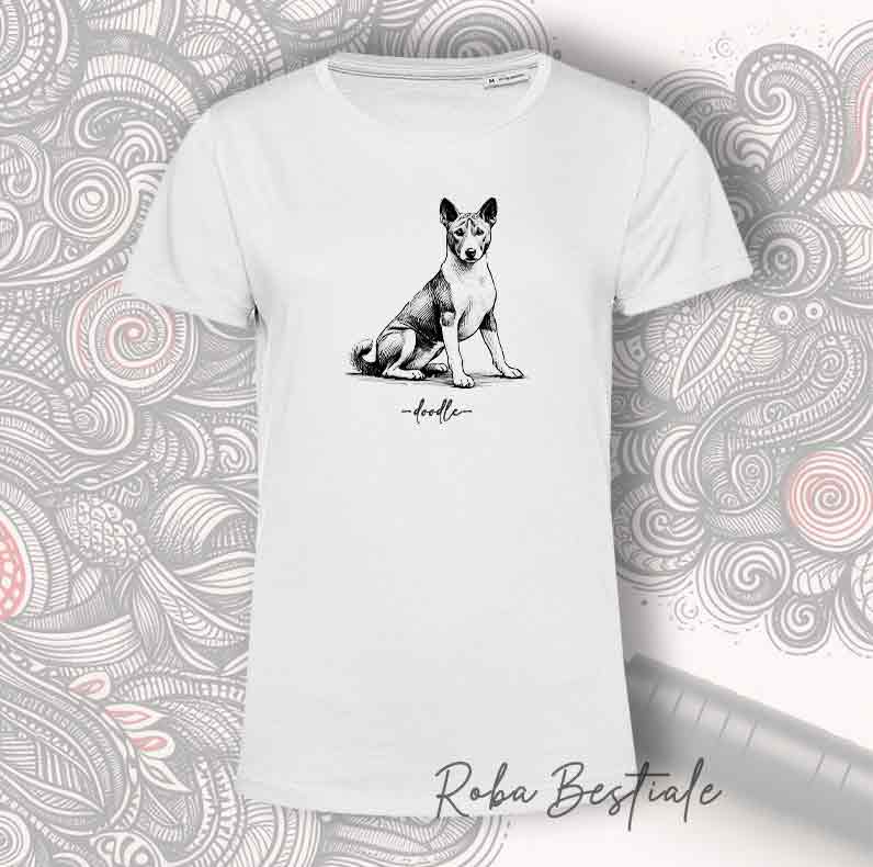 T-Shirt DOODLE - BASENJI