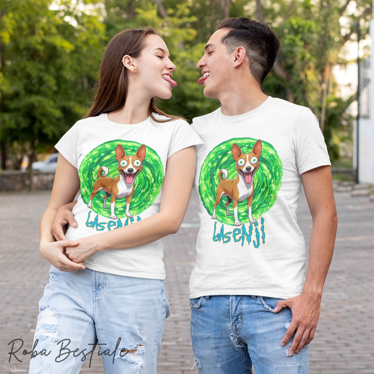 RICK & MORTY - LABRADOR RETRIEVER Chocolate T-Shirt