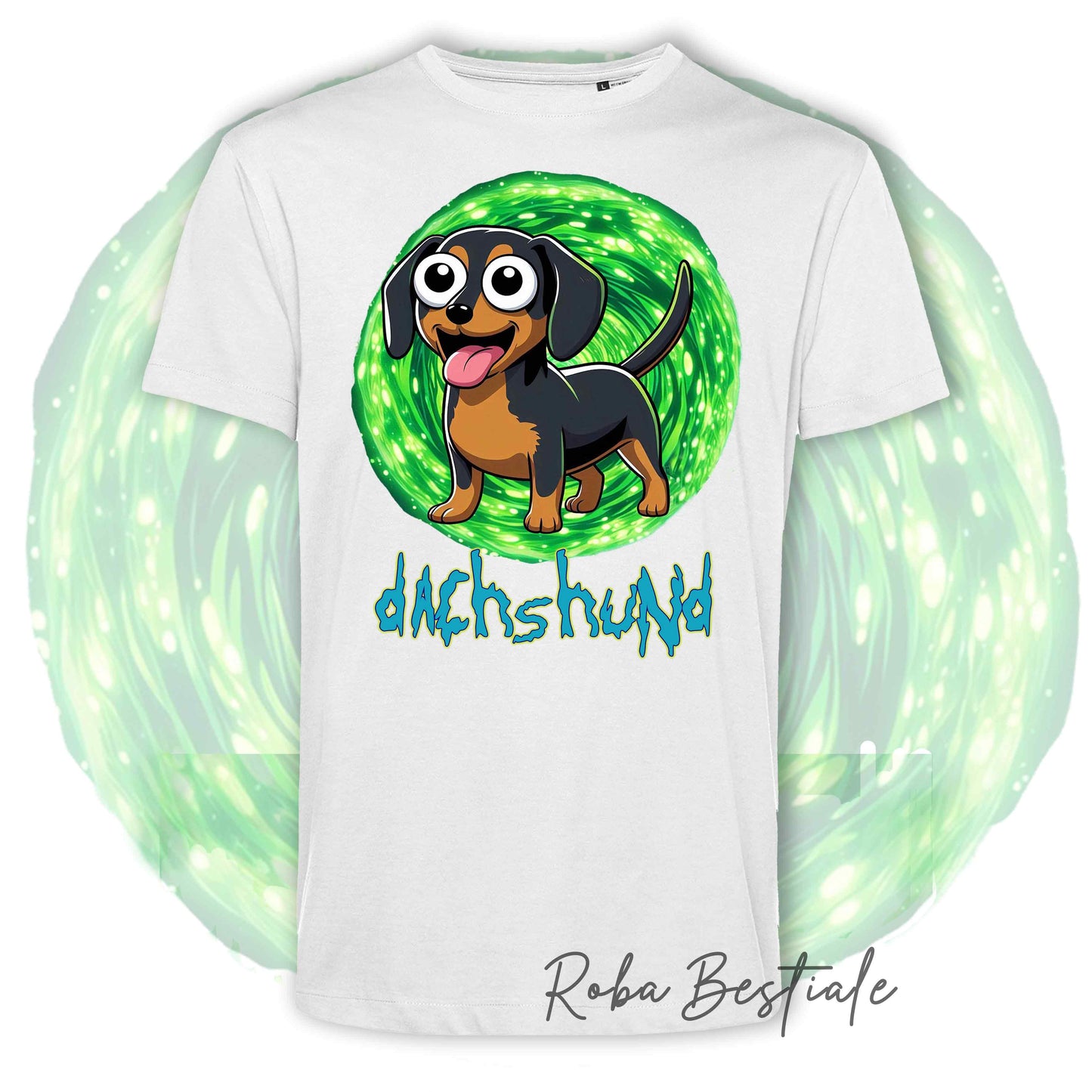 RICK & MORTY - LABRADOR RETRIEVER Chocolate T-Shirt