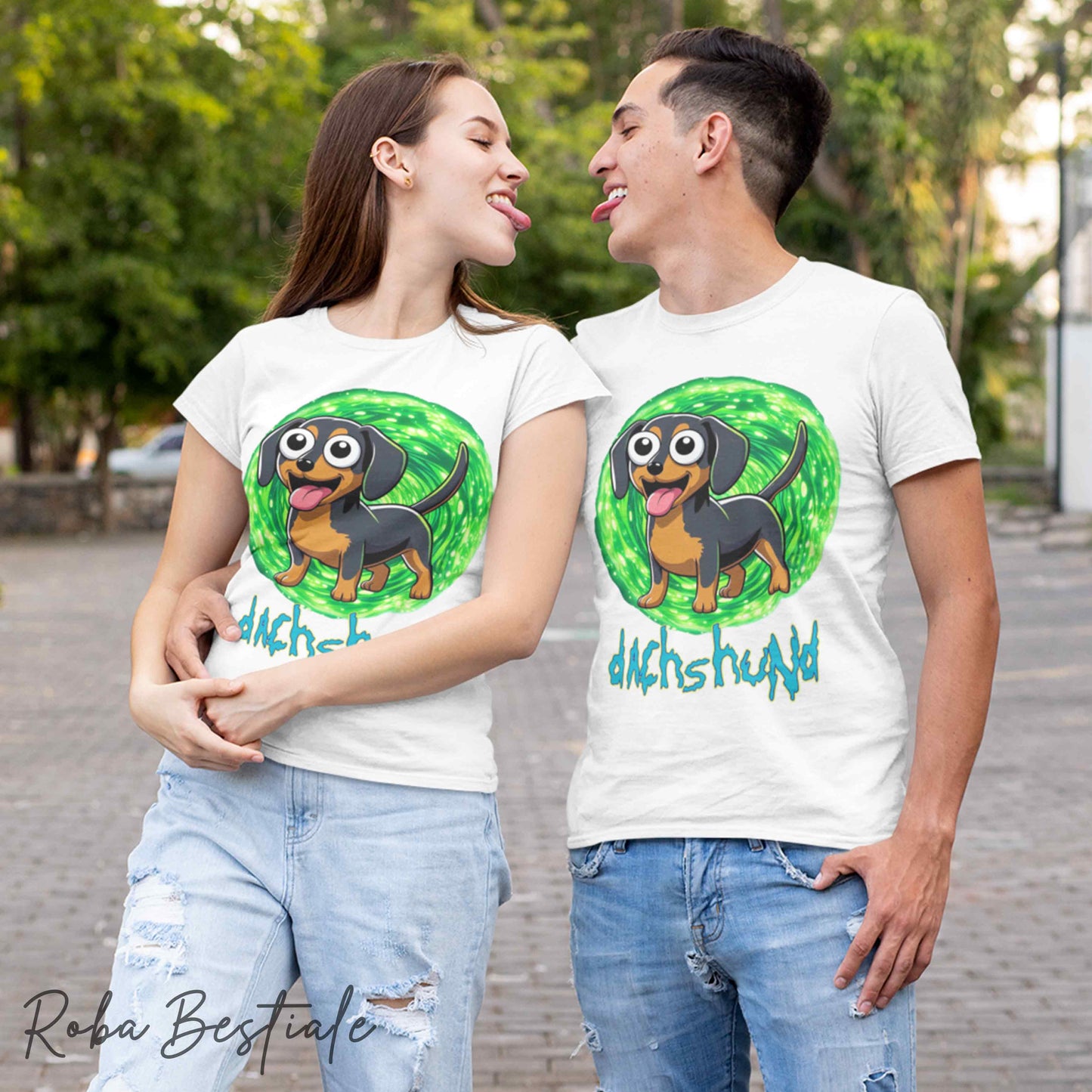RICK & MORTY - LABRADOR RETRIEVER Chocolate T-Shirt