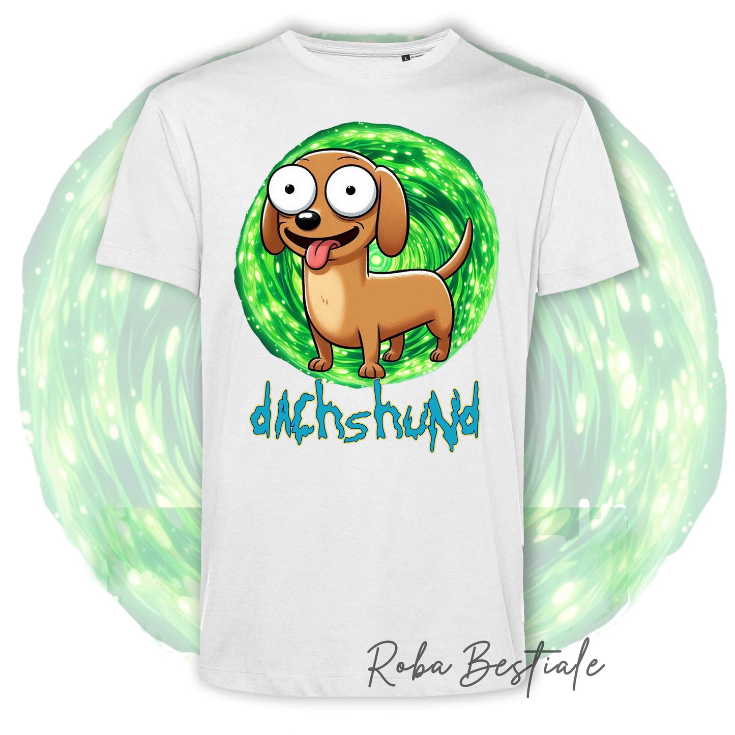 RICK & MORTY - LABRADOR RETRIEVER Chocolate T-Shirt