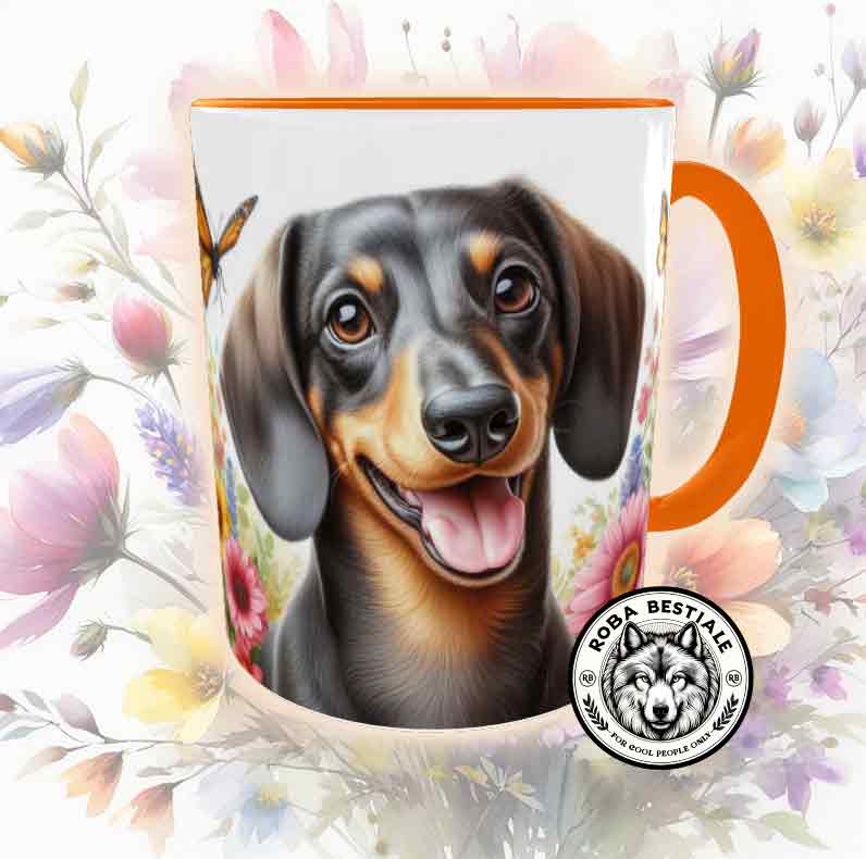 Tazza SPRING LOVE - BASSOTTO a Pelo Corto