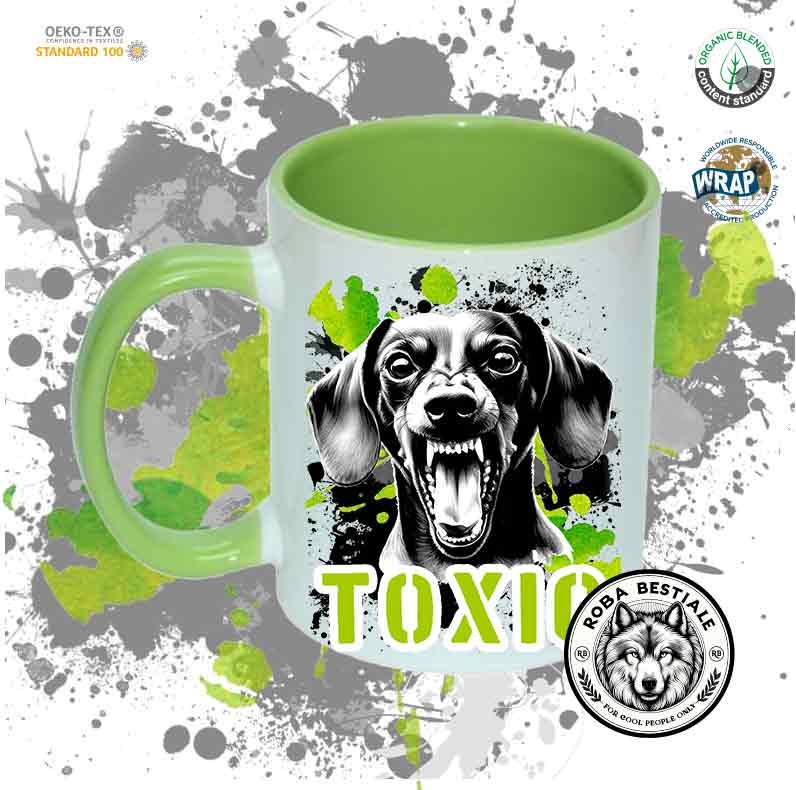 Tazza TOXIC - BASSOTTO a Pelo Corto