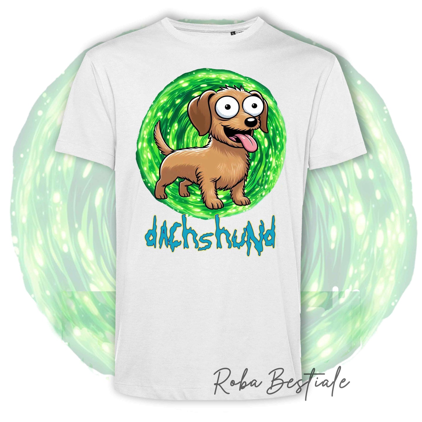 RICK & MORTY - LABRADOR RETRIEVER Chocolate T-Shirt