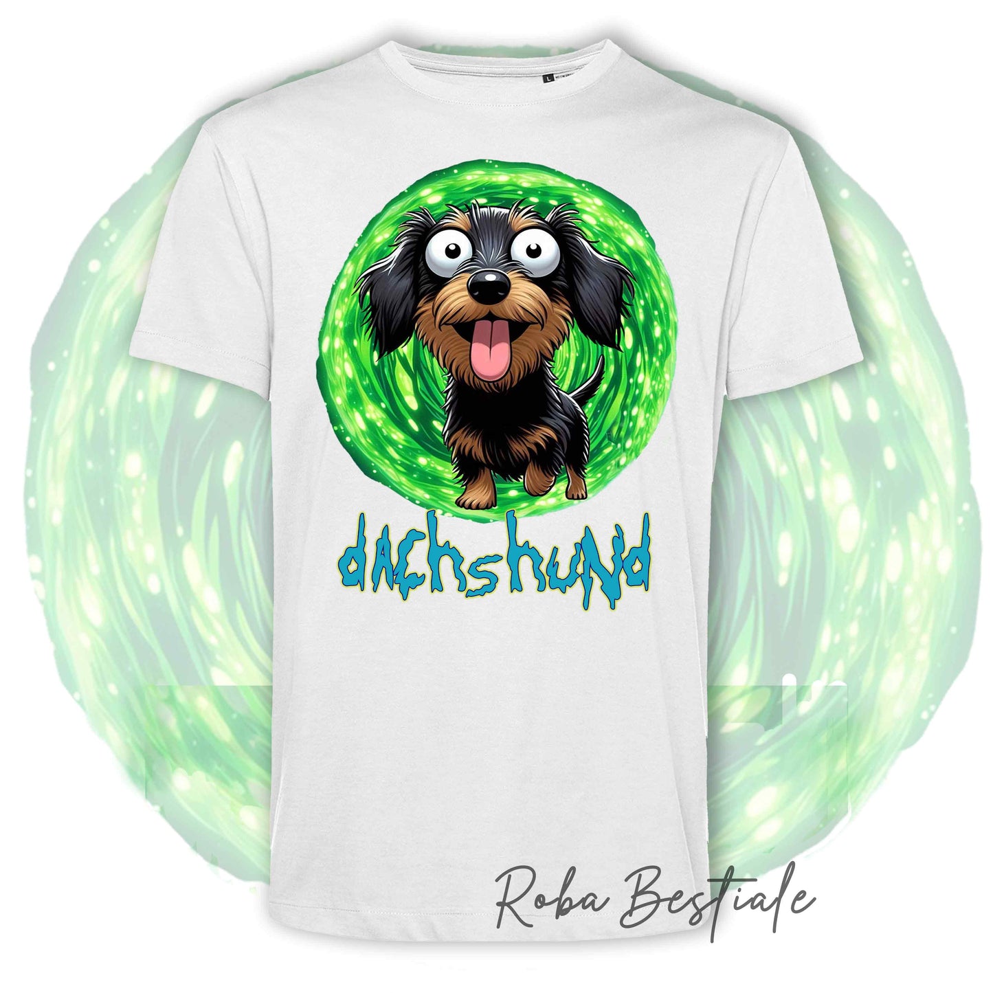RICK & MORTY - LABRADOR RETRIEVER Chocolate T-Shirt
