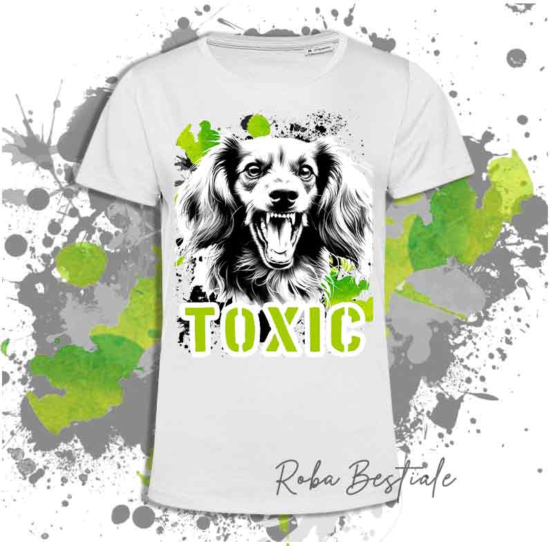 T-Shirt TOXIC - BASSOTTO a Pelo Lungo