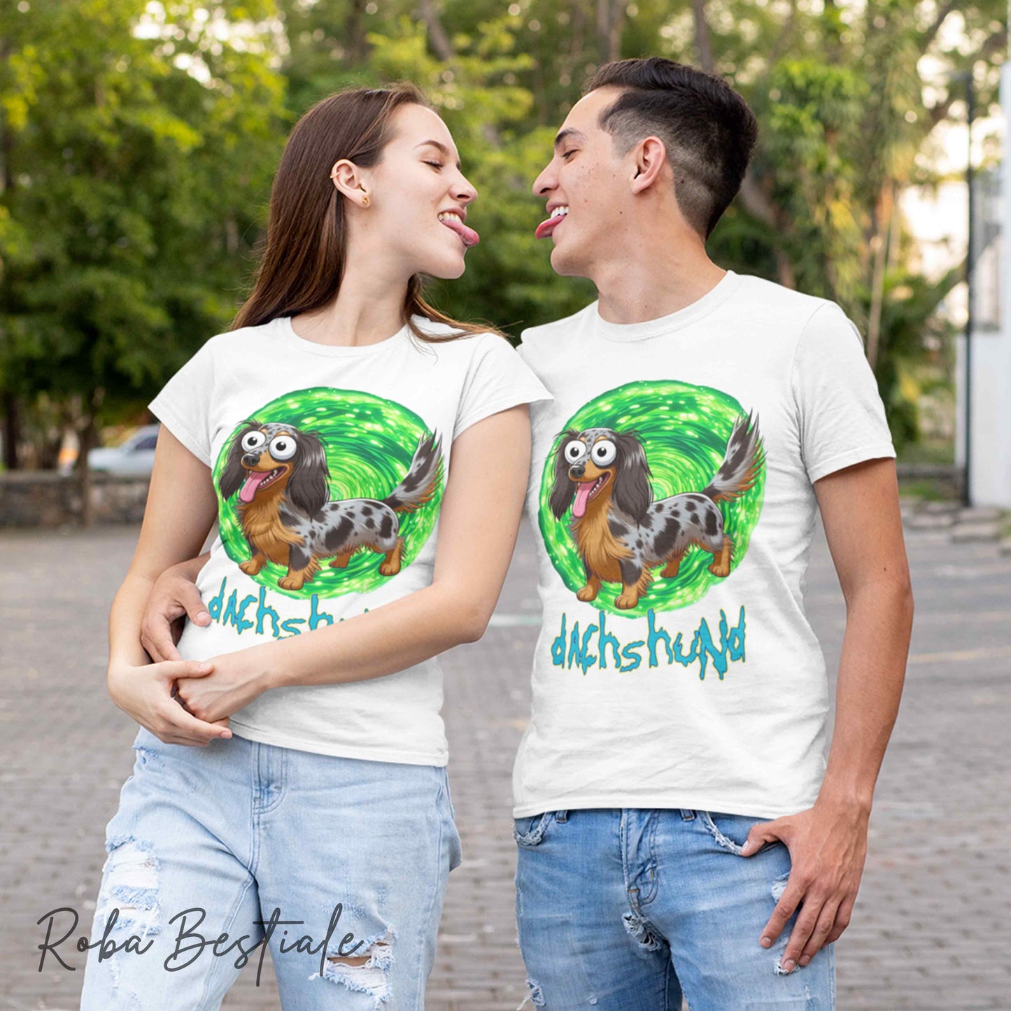 RICK & MORTY - LABRADOR RETRIEVER Chocolate T-Shirt