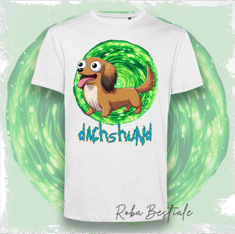 RICK & MORTY - LABRADOR RETRIEVER Chocolate T-Shirt