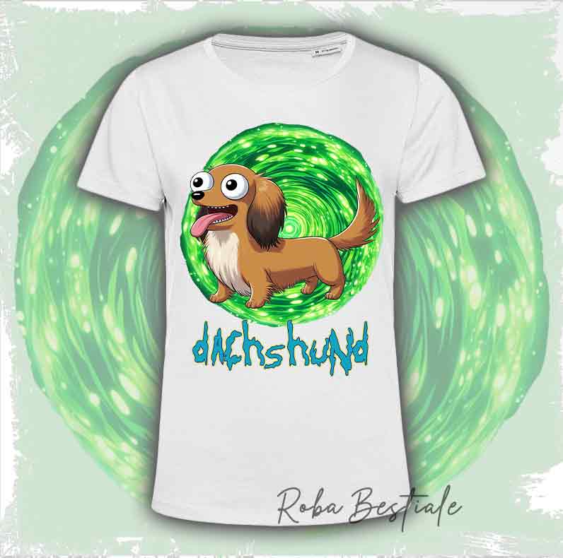 RICK & MORTY - LABRADOR RETRIEVER Chocolate T-Shirt