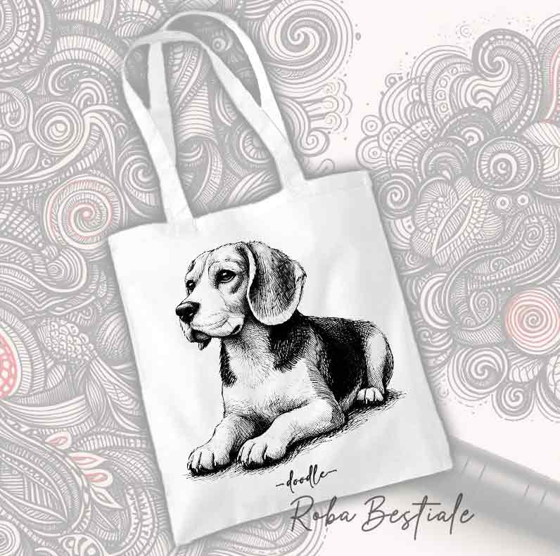 DOODLE - BEAGLE shopper