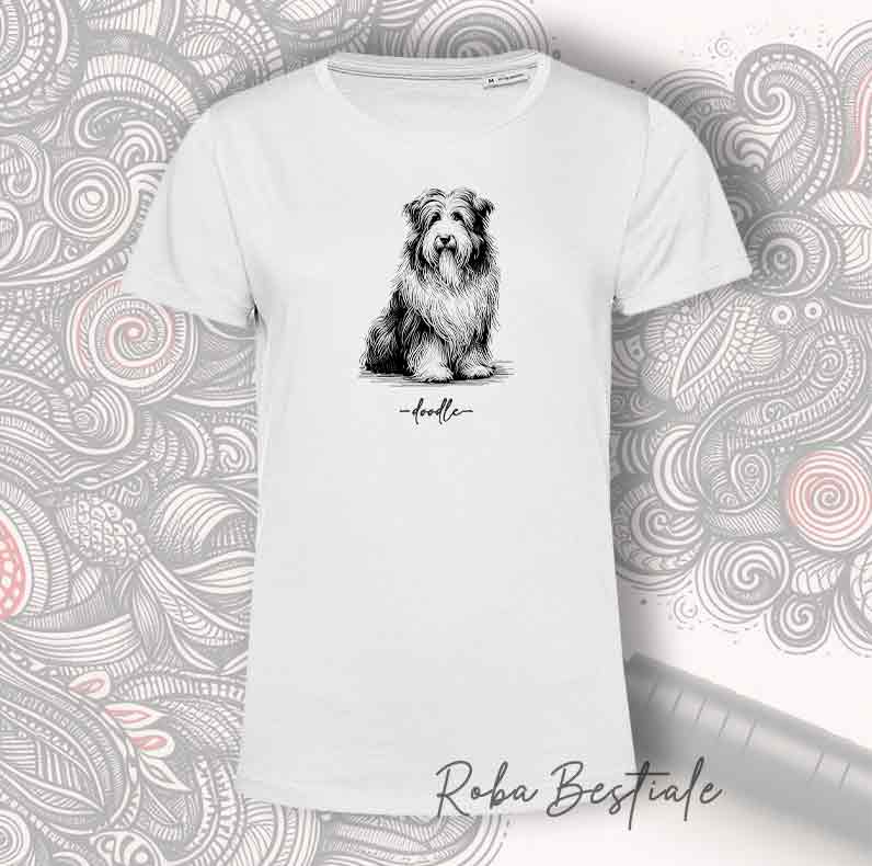T-Shirt DOODLE - BEARDED COLLIE
