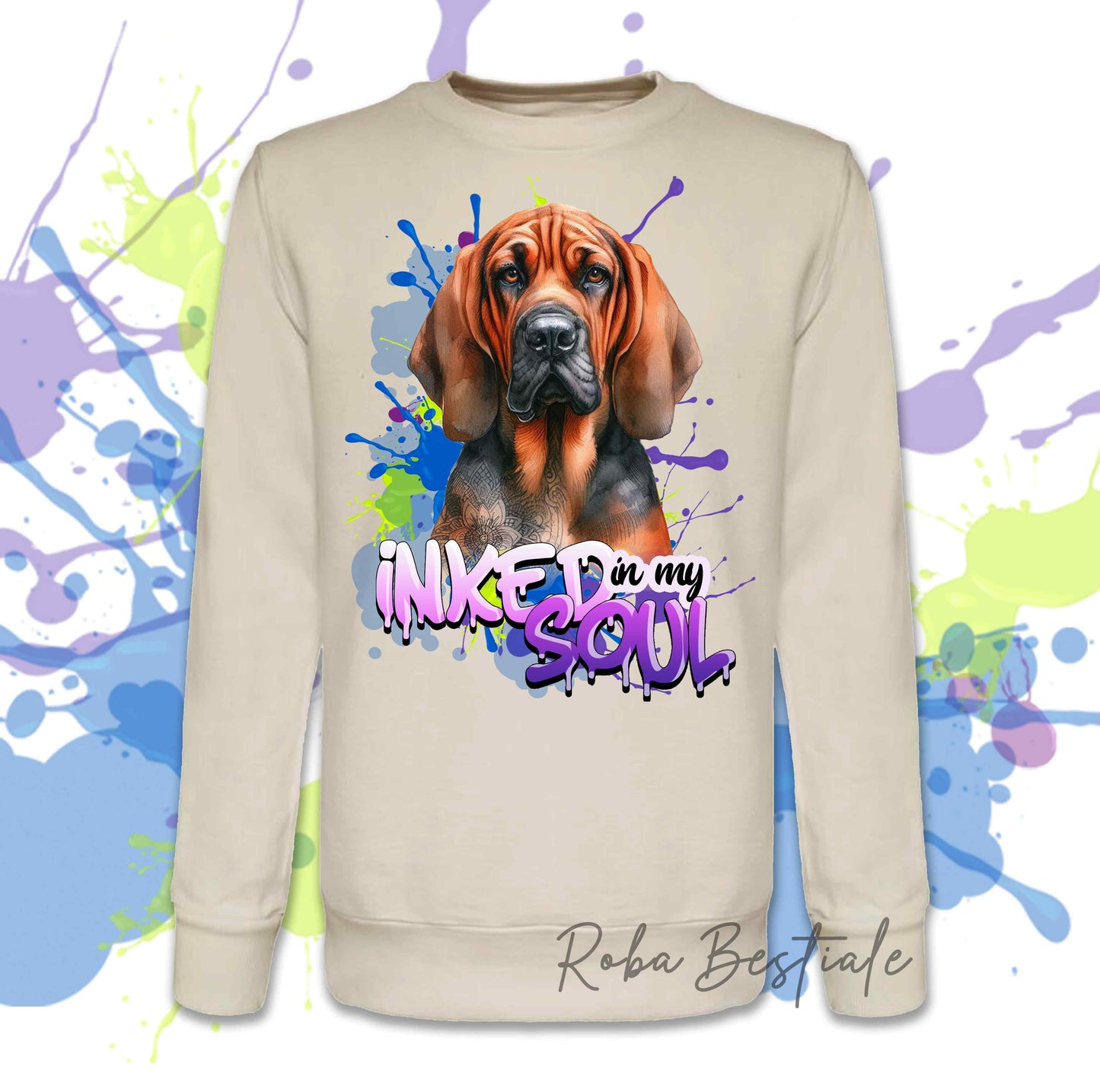 Felpa Estiva TOO FABULOUS - BLOODHOUND Red - Girocollo, Unisex - Diversi colori disponibili, dalla S alla 2XL