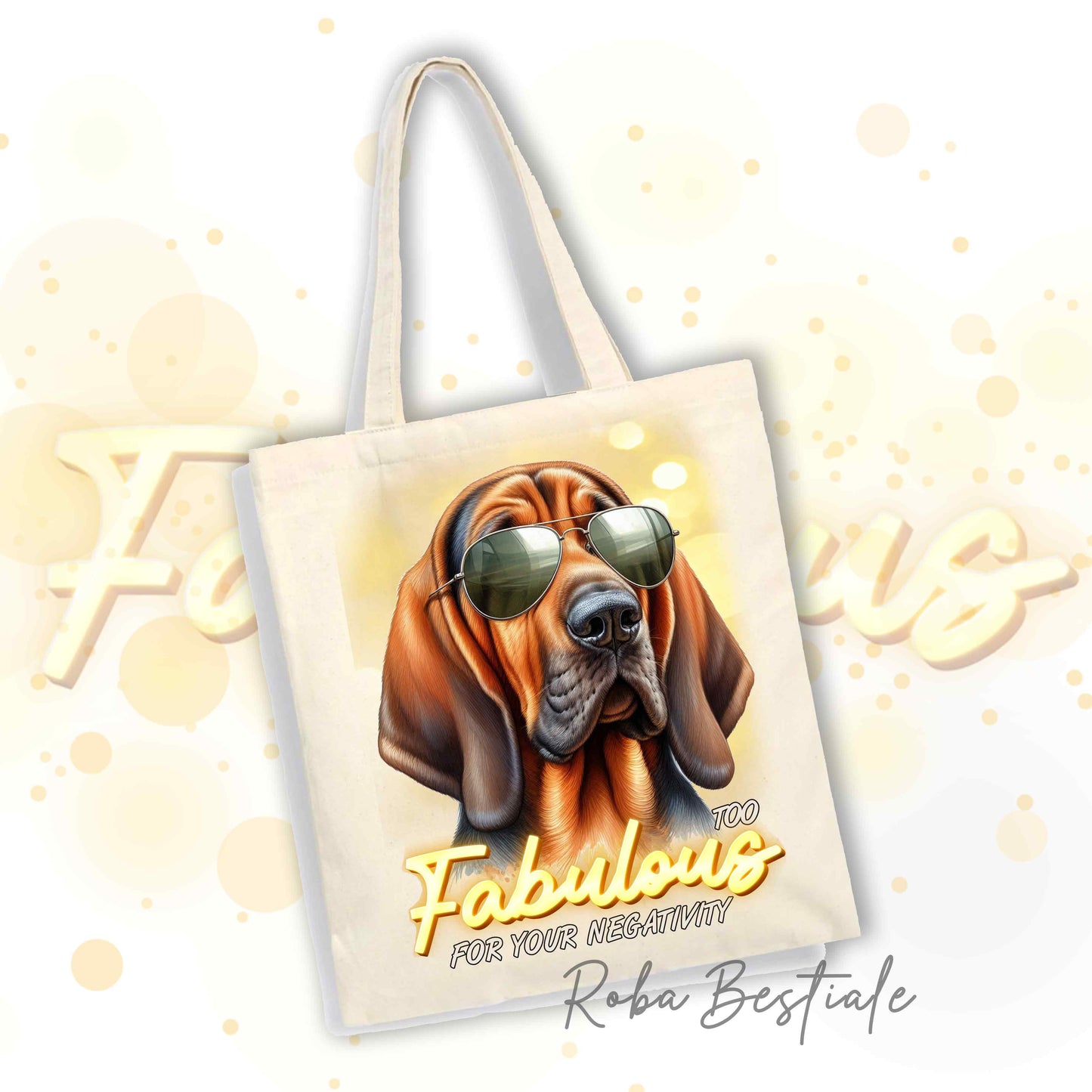 Shopper TOO FABULOUS - BLOODHOUND Fegato Focato - 100% Cotone