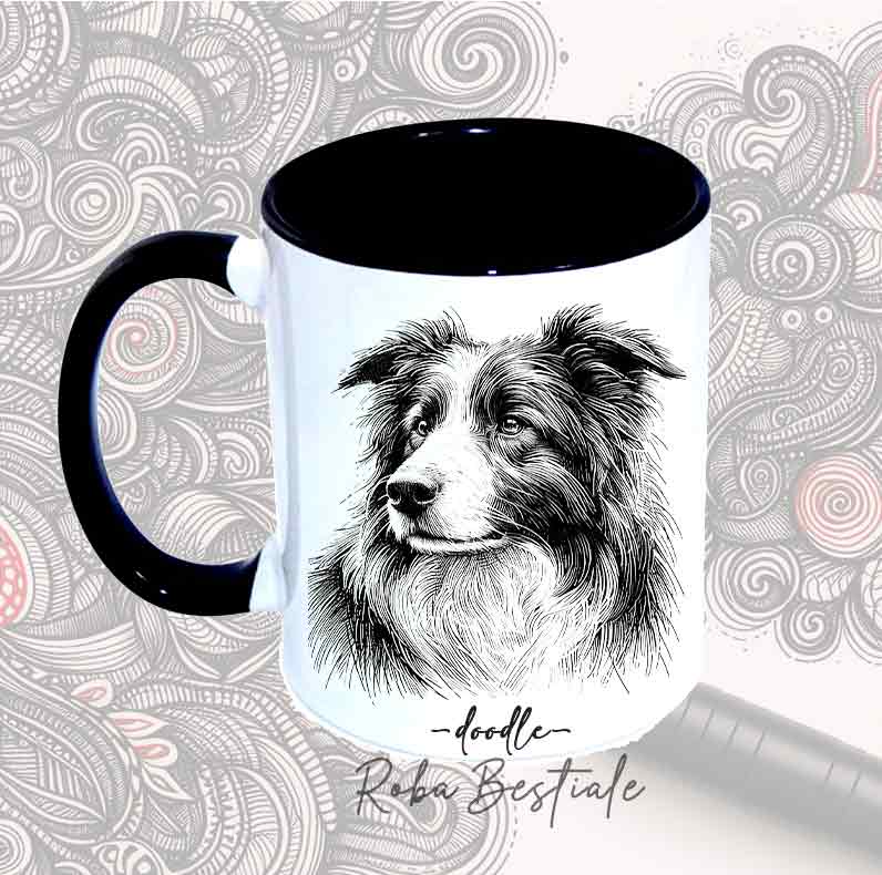Tazza DOODLE - BORDER COLLIE