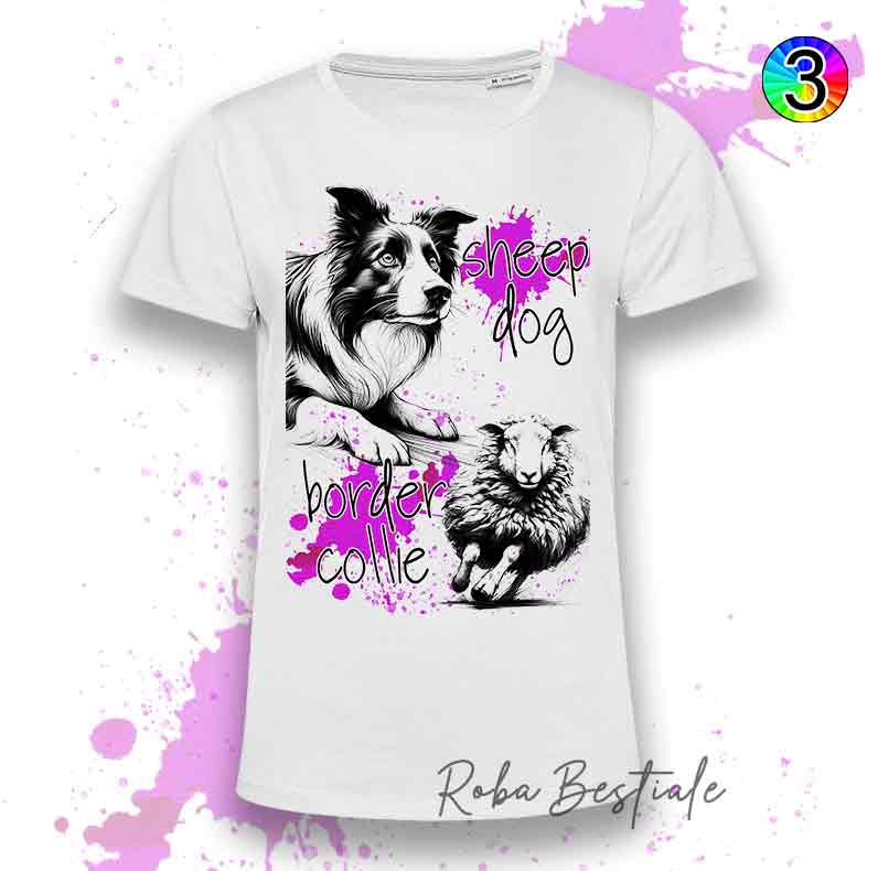 T-Shirt SHEEPDOG FOCUS - BORDER COLLIE