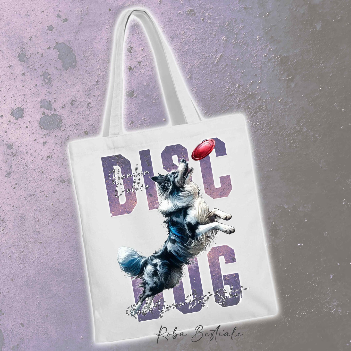 Shopper APTITUDE - DISC DOG - BORDER COLLIE Blue Navy - Diversi colori disponibili