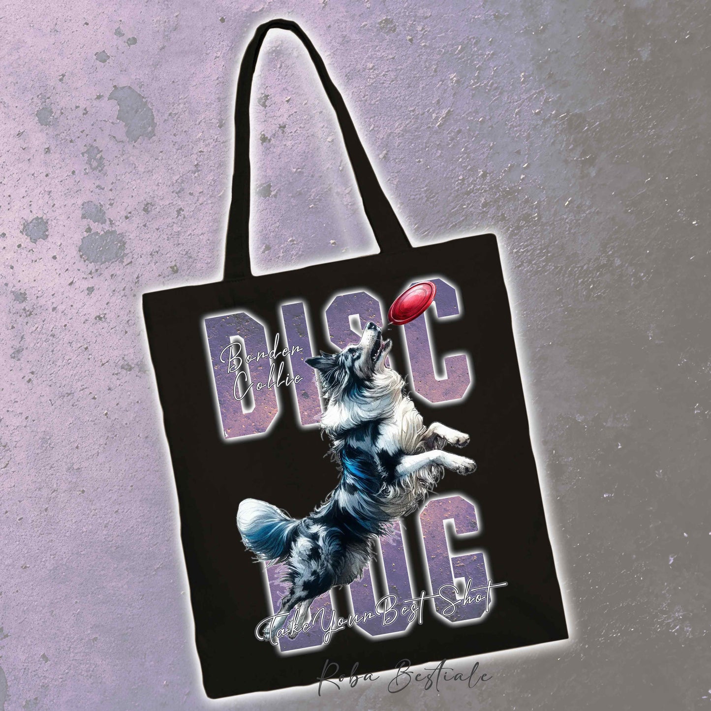Shopper APTITUDE - DISC DOG - BORDER COLLIE Blue Navy - Diversi colori disponibili