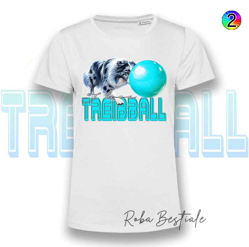 TREIBBALL T-Shirt - AUSTRALIAN SHEPHERD Blue Merle