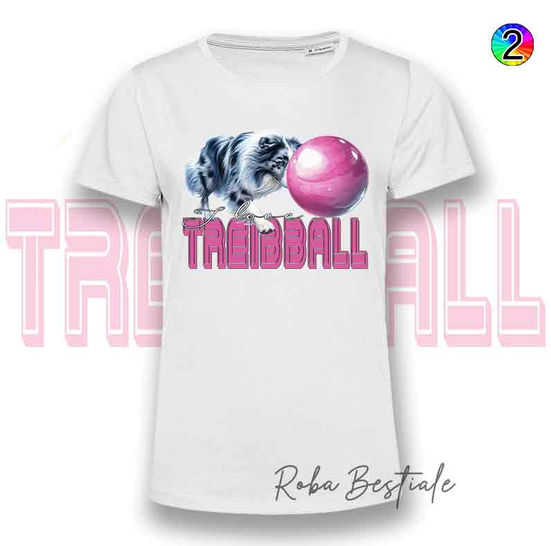 TREIBBALL T-Shirt - AUSTRALIAN SHEPHERD Blue Merle
