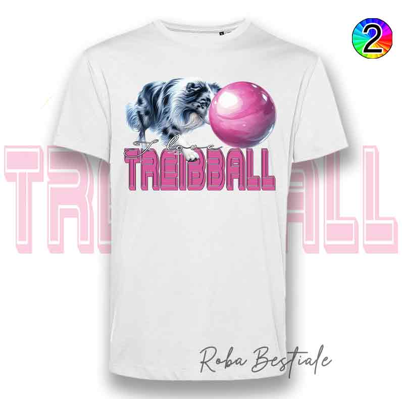 TREIBBALL T-Shirt - AUSTRALIAN SHEPHERD Blue Merle