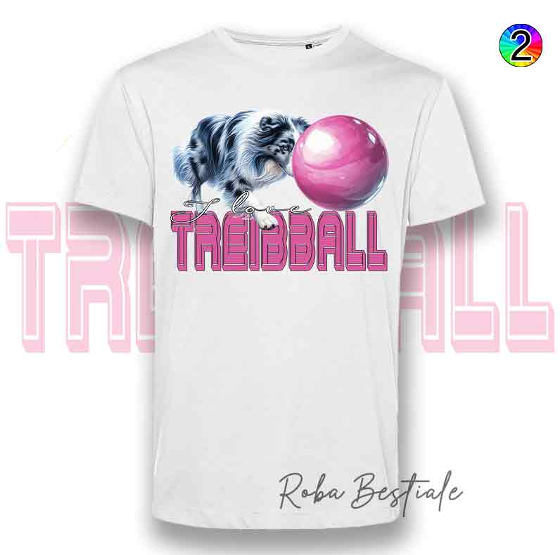 TREIBBALL T-Shirt - AUSTRALIAN SHEPHERD Blue Merle