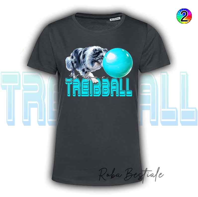 TREIBBALL T-Shirt - AUSTRALIAN SHEPHERD Blue Merle