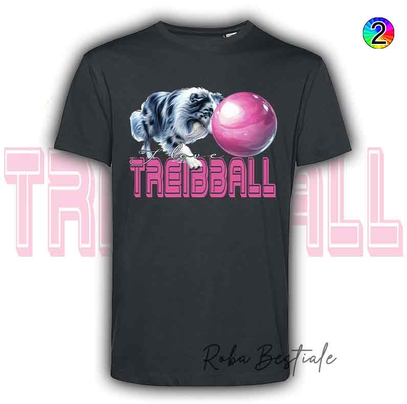 TREIBBALL T-Shirt - AUSTRALIAN SHEPHERD Blue Merle