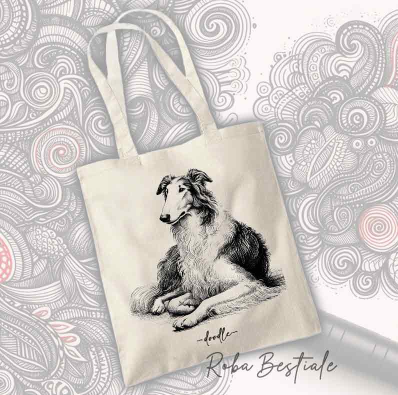 Shopper DOODLE - BORZOI