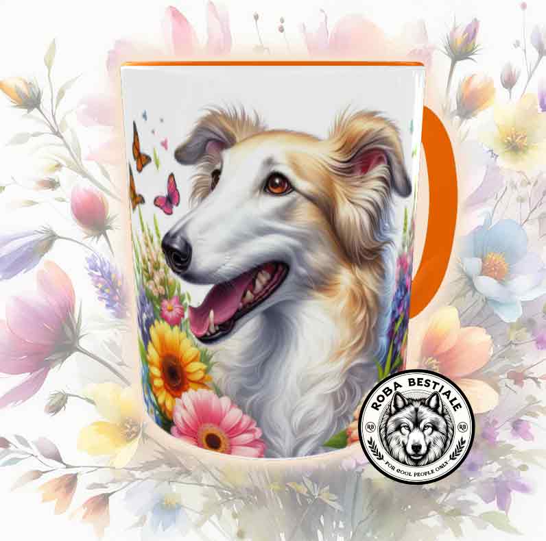 SPRING LOVE Mug - BORZOI