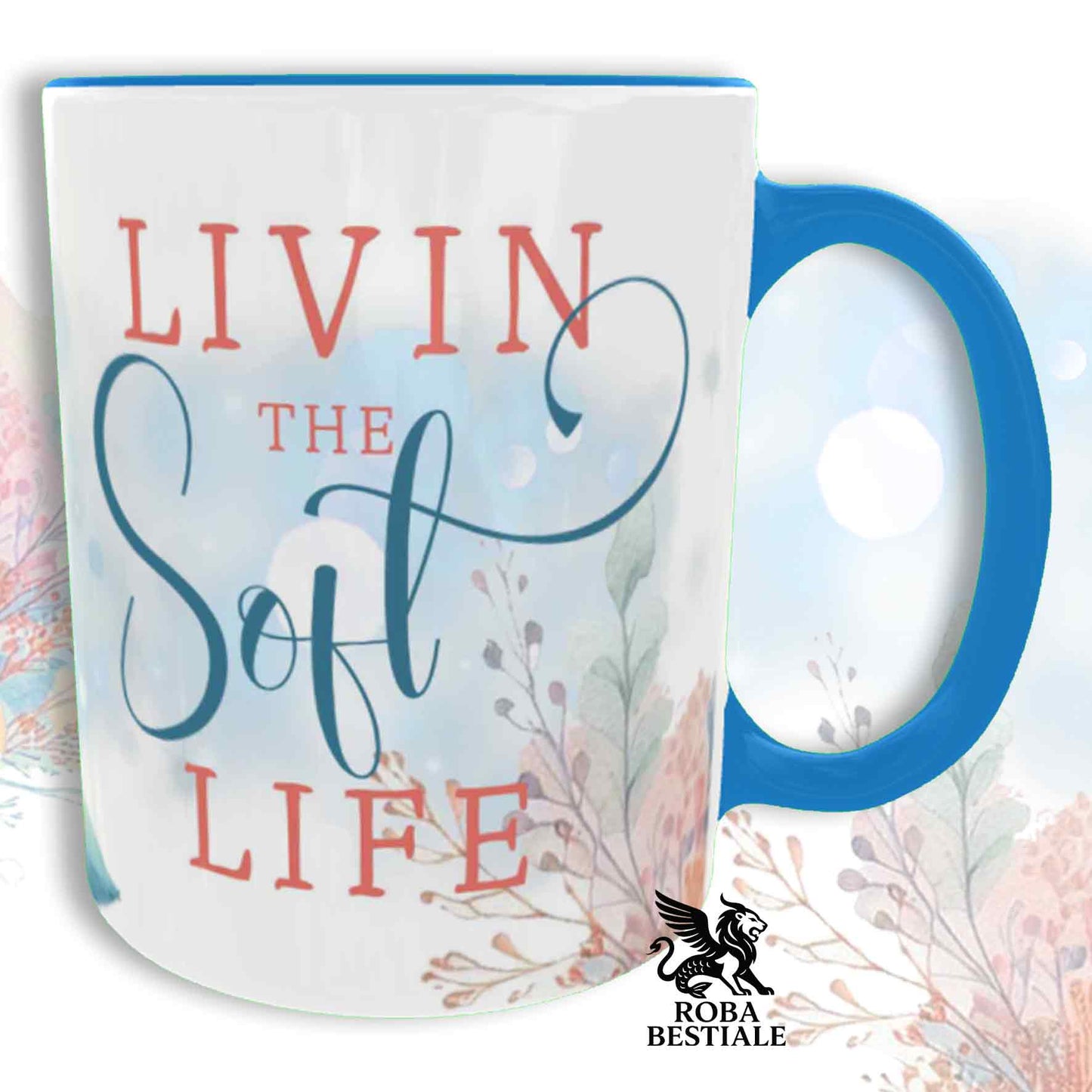 Tazza SOFT LIFE - BORZOI Grigio - In Ceramica, colore a scelta - 330 ml