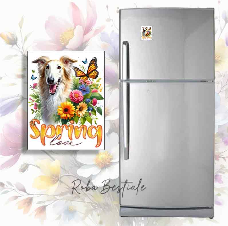 Magnete SPRING LOVE - BORZOI Crema