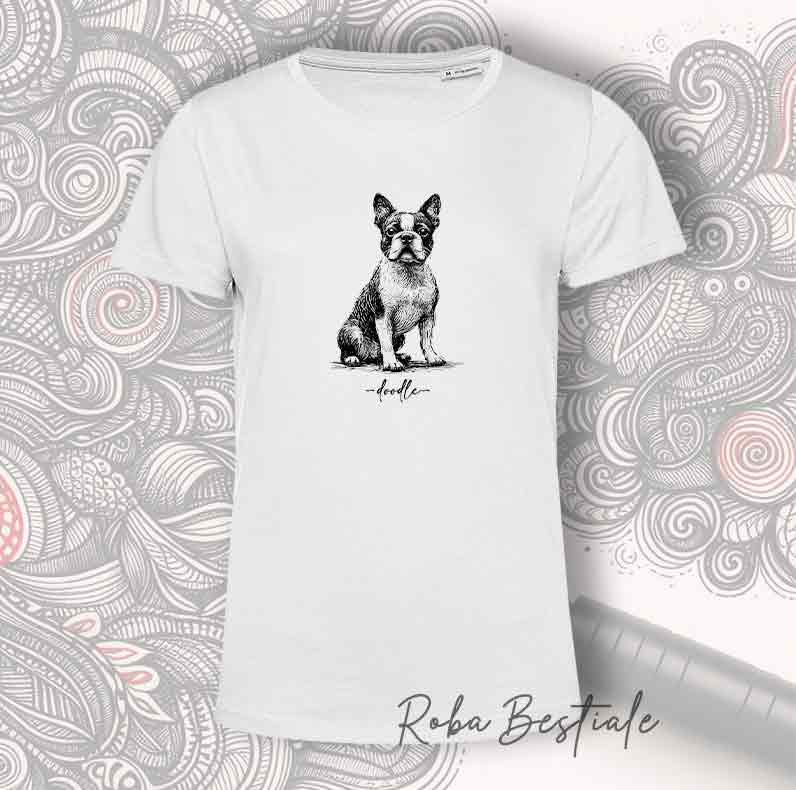 T-Shirt DOODLE - BOSTON TERRIER