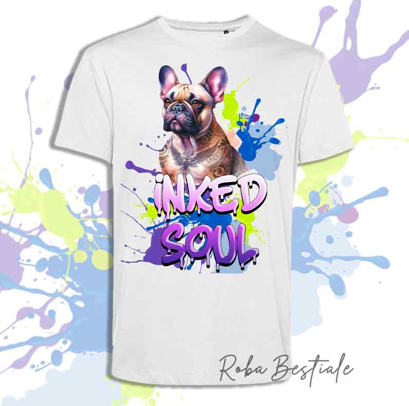 T-Shirt INKED SOUL - BOULEDOGUE FRANCAIS Fulvo