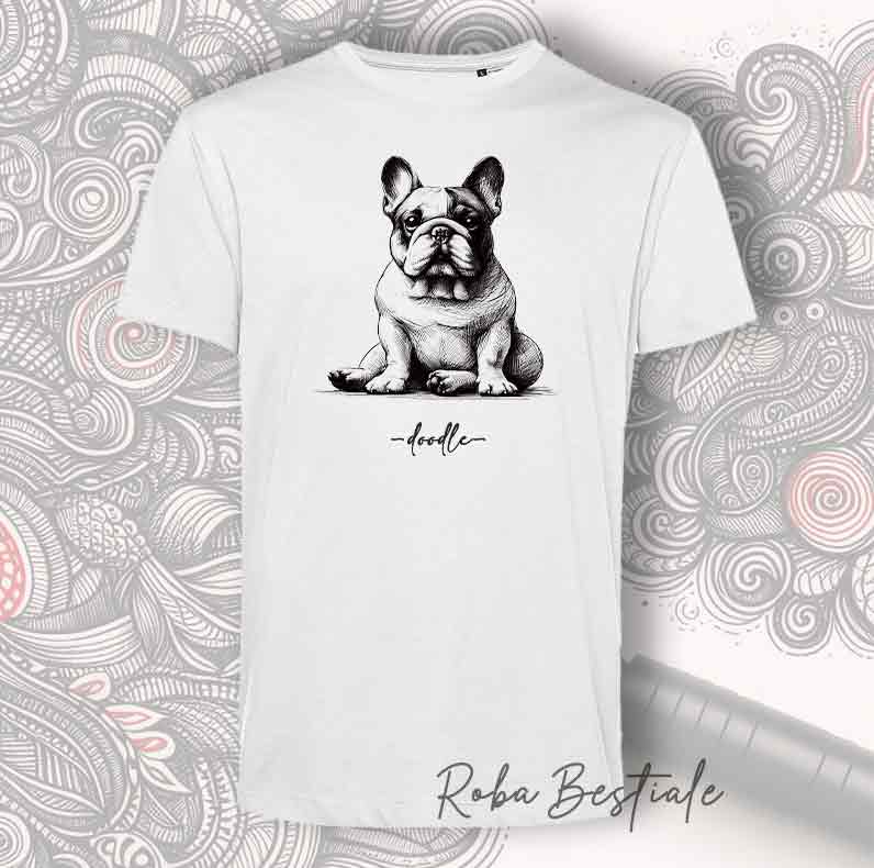 DOODLE T-Shirt - BOULEDOGUE FRANCAIS Caille