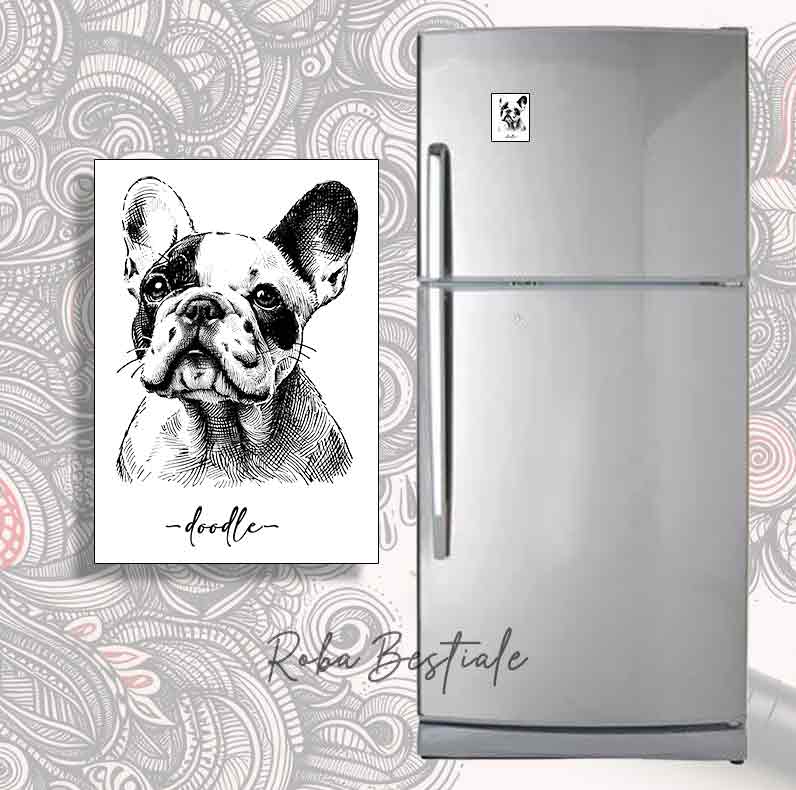 DOODLE magnet - FRENCH BOULEDOG Caille