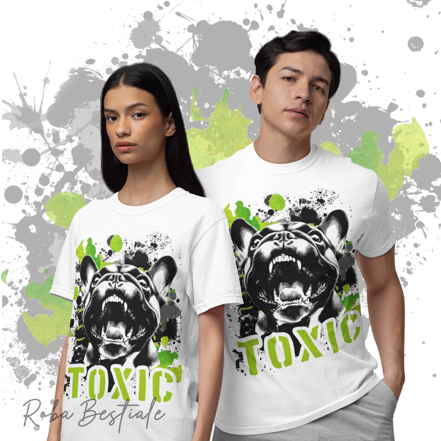 TOXIC T-shirt - BOULEDOGUE FRANCAIS Bringé