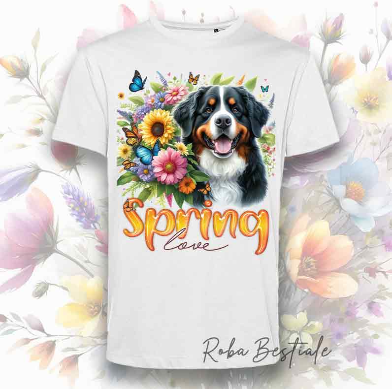T-Shirt SPRING LOVE - BOVARO DEL BERNESE