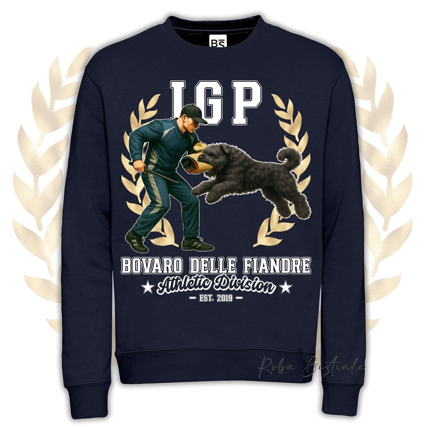 Felpa Invernale IGP ATTACK - BOVARO DELLE FIANDRE - Girocollo, Unisex, in tanti colori! - dalla XS alla 3XL