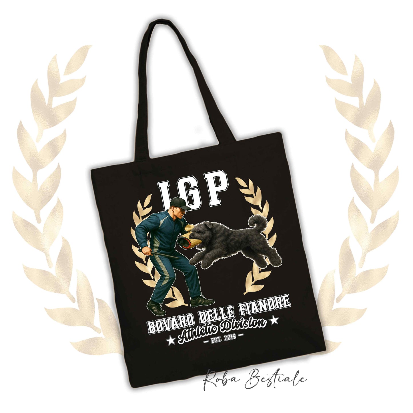 Shopper IGP ATTACK - BOVARO DELLE FIANDRE - 100% Cotone, diversi colori disponibili